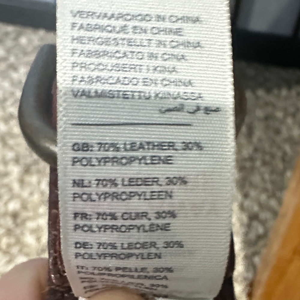 Fatface NEW Leather Tan and Brown Men's Woven Belt - Picture 6 of 6